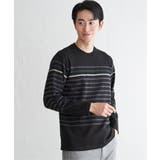 ジャカード３カラーボーダーロンＴ | ikka  | 詳細画像14 