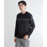 ジャカード３カラーボーダーロンＴ | ikka  | 詳細画像15 