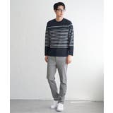 ジャカード３カラーボーダーロンＴ | ikka  | 詳細画像25 