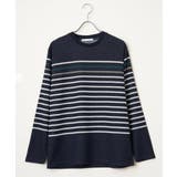 ジャカード３カラーボーダーロンＴ | ikka  | 詳細画像26 