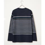 ジャカード３カラーボーダーロンＴ | ikka  | 詳細画像27 