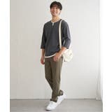 【抗菌防臭】GOKU楽冷感7分袖キーネック | ikka  | 詳細画像18 