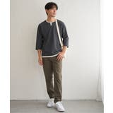 【抗菌防臭】GOKU楽冷感7分袖キーネック | ikka  | 詳細画像19 