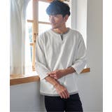 【抗菌防臭】GOKU楽冷感7分袖キーネック | ikka  | 詳細画像2 