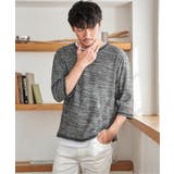 ブラック | 【2点セット】ミックスヤーン6.5分袖インナーセット | ikka 