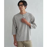 【吸水速乾】ドライサーマルヘンリーネック7分袖Tシャツ | ikka  | 詳細画像19 