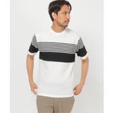 ブラック | パイナップルパネルボーダーT | ikka