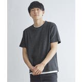 ブラック | メランジワッフルフェイクTシャツ | ikka