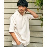ホワイト | 【接触冷感／抗菌防臭】GOKU楽セイケツ5分袖パーカー | ikka 