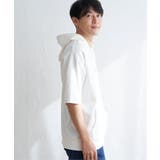【接触冷感／抗菌防臭】GOKU楽セイケツ5分袖パーカー | ikka  | 詳細画像18 