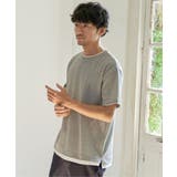 メランジワッフルフェイクTシャツ | ikka  | 詳細画像2