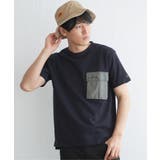 ネイビー | URBAN NATURE LIFE フラップポケットTシャツ | ikka 