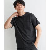 ブラック | ライトダンボールダブルフェイスTシャツ | ikka