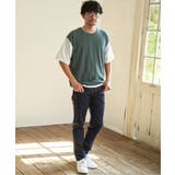 5分袖フェイクベストTシャツ | ikka  | 詳細画像6