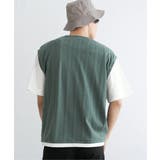 5分袖フェイクベストTシャツ | ikka  | 詳細画像13