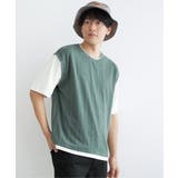 5分袖フェイクベストTシャツ | ikka  | 詳細画像14