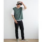 5分袖フェイクベストTシャツ | ikka  | 詳細画像15