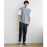 5分袖フェイクベストTシャツ | ikka  | 詳細画像17