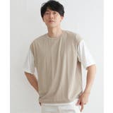 5分袖フェイクベストTシャツ | ikka  | 詳細画像21