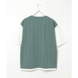 5分袖フェイクベストTシャツ | ikka  | 詳細画像25