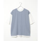 5分袖フェイクベストTシャツ | ikka  | 詳細画像30