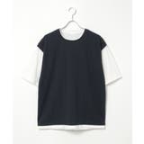 5分袖フェイクベストTシャツ | ikka  | 詳細画像31