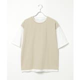 5分袖フェイクベストTシャツ | ikka  | 詳細画像32