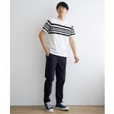 パイナップルパネルボーダーTシャツ | ikka  | 詳細画像8