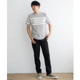 パイナップルパネルボーダーTシャツ | ikka  | 詳細画像10