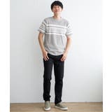 パイナップルパネルボーダーTシャツ | ikka  | 詳細画像11