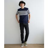 パイナップルパネルボーダーTシャツ | ikka  | 詳細画像12