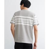 パイナップルパネルボーダーTシャツ | ikka  | 詳細画像15