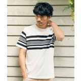 パイナップルパネルボーダーTシャツ | ikka  | 詳細画像3