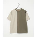 フクレジャガードワッフル切り替えTシャツ | ikka  | 詳細画像10 