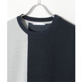 フクレジャガードワッフル切り替えTシャツ | ikka  | 詳細画像12 
