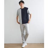 フクレジャガードワッフル切り替えTシャツ | ikka  | 詳細画像2 