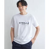 ホワイト | ポンチ刺繍ポケットTシャツ  | ikka 