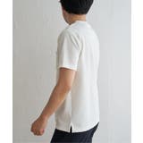 ヘリンボンフクレジャカードTシャツ | ikka  | 詳細画像16 