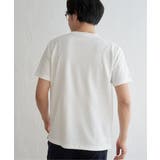 ヘリンボンフクレジャカードTシャツ | ikka  | 詳細画像17 