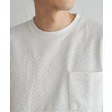 ヘリンボンフクレジャカードTシャツ | ikka  | 詳細画像19 