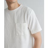 ヘリンボンフクレジャカードTシャツ | ikka  | 詳細画像20 