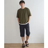 【吸水速乾】ドライ鹿の子5分袖レイヤードTシャツ | ikka  | 詳細画像14 