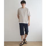 【吸水速乾】ドライ鹿の子5分袖レイヤードTシャツ | ikka  | 詳細画像24 