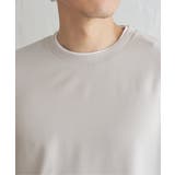 【吸水速乾】ドライ鹿の子5分袖レイヤードTシャツ | ikka  | 詳細画像29 