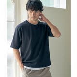 【吸水速乾】ドライ鹿の子5分袖レイヤードTシャツ | ikka  | 詳細画像2 