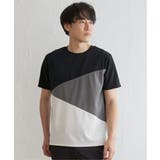 【接触冷感/親子おそろい】速乾COOL斜め切り替えTシャツ | ikka | 詳細画像7