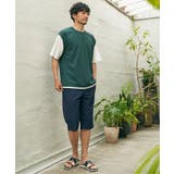 【接触冷感／親子コーデ】速乾COOLフェイクベストTシャツ | ikka  | 詳細画像13 