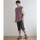 【接触冷感／親子コーデ】速乾COOLフェイクベストTシャツ | ikka  | 詳細画像19 