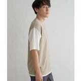 【接触冷感／親子コーデ】速乾COOLフェイクベストTシャツ | ikka  | 詳細画像21 
