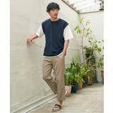 【接触冷感／親子コーデ】速乾COOLフェイクベストTシャツ | ikka  | 詳細画像4 